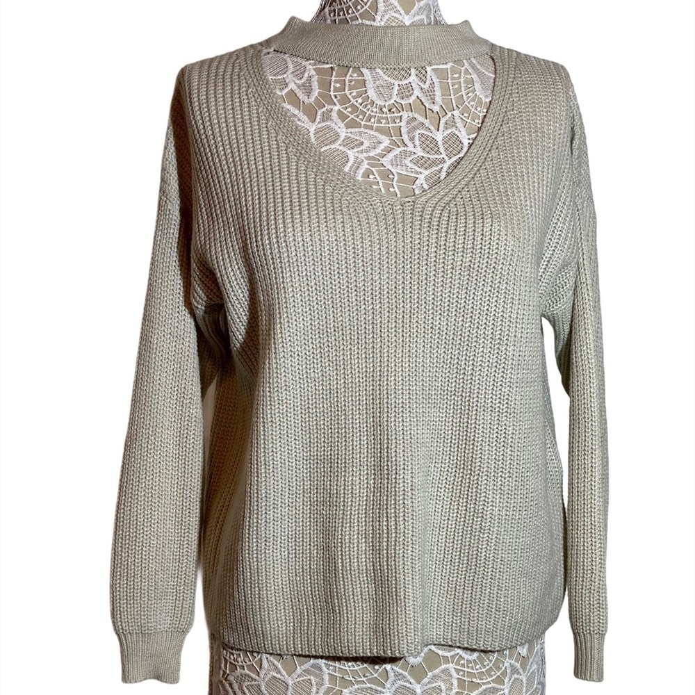 Assorted Brands Pullover Sweater Boho V-neck S/M